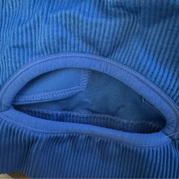 TORRID Women's Racerback Sports Bra Ribbed BLUE Size 2X - Picture 4 of 6